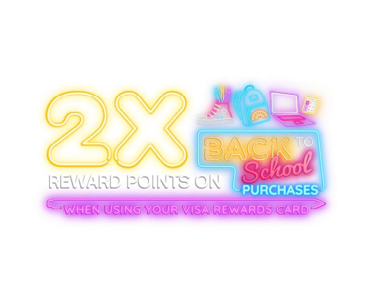 2x Rewards Points on Back to School Purchases
