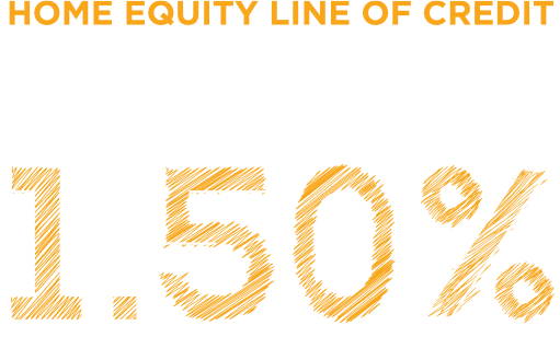Home Equity Line of Credit. For everything you ahve planned. 1.50% intro APR until 12/31/22.