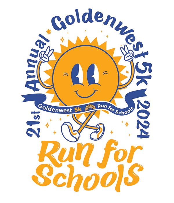 Goldenwest 5K Run for Schools logo