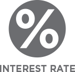 Interest rate icon