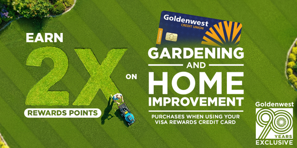 2x points on home and garden purchases