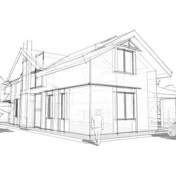 A sketch of a new home