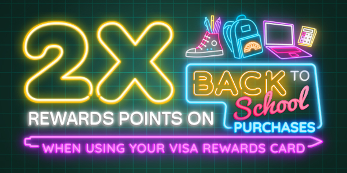2x points on back to school