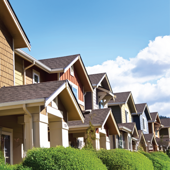 Row of townhomes