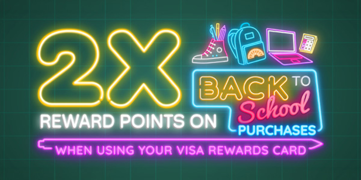 2x points on back to school