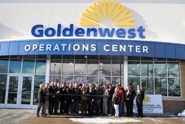Goldenwest Credit Union celebrated the opening of its new Operations Center with a ribbon cutting ceremony