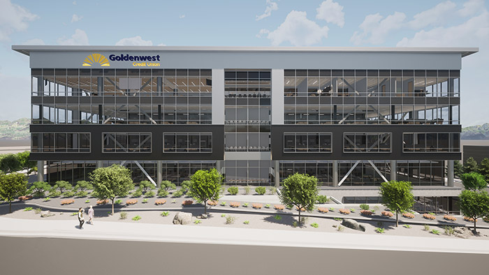 Goldenwest Corporate Building Rendering